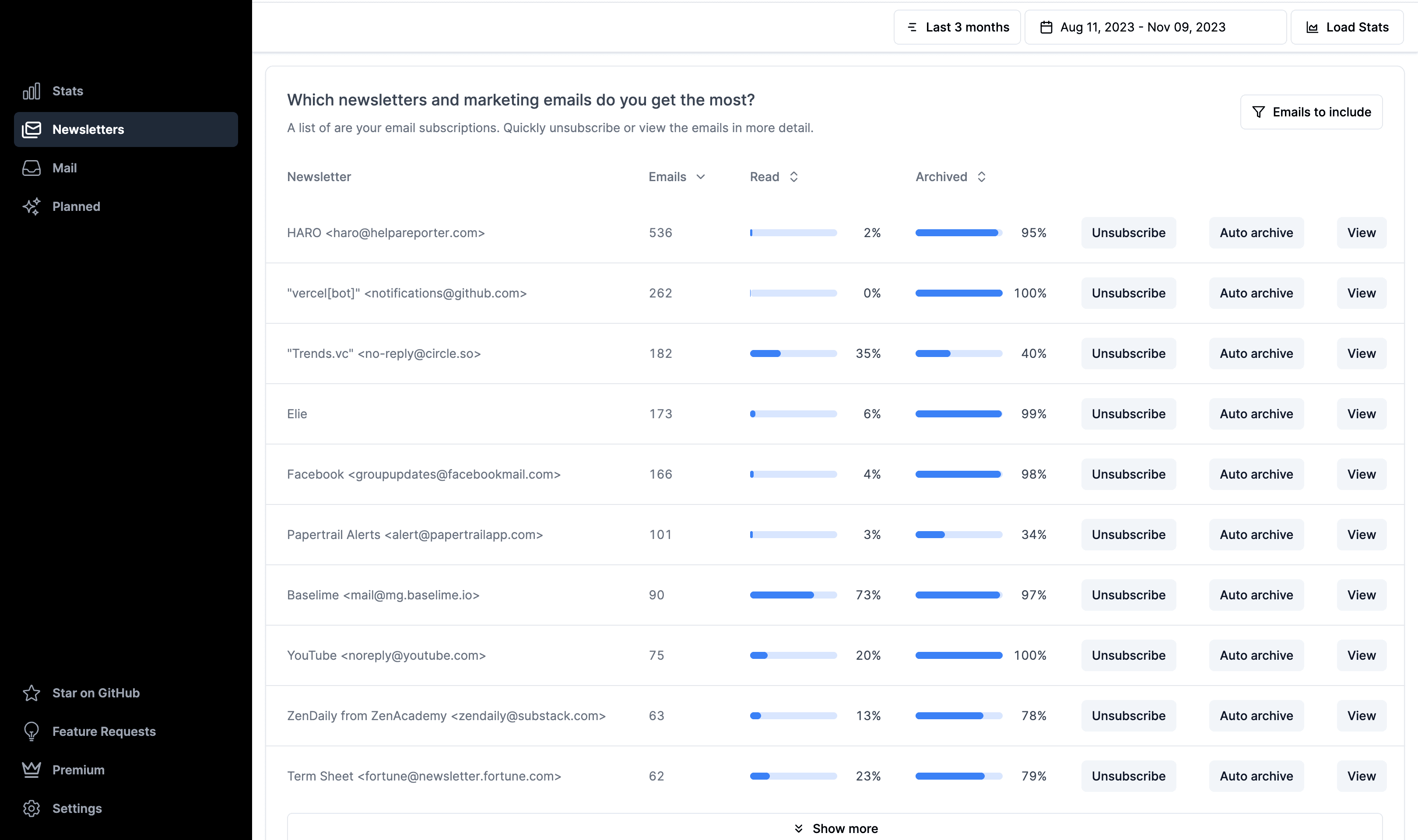 Product screenshot